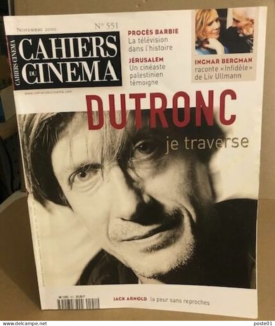 Les Cahiers Du Cinéma N° 551 - Cinéma/Télévision