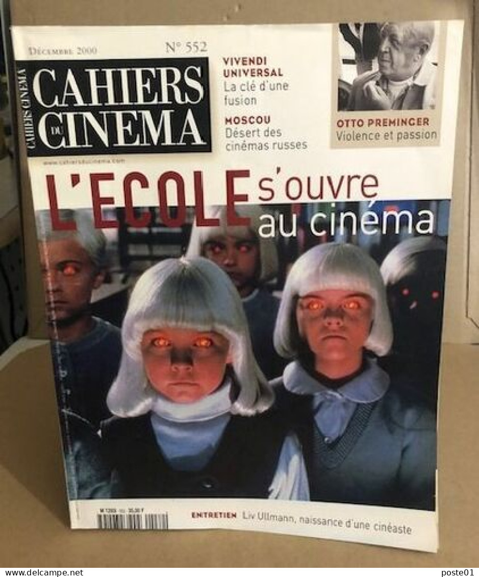 Les Cahiers Du Cinéma N° 552 - Cinema/Televisione