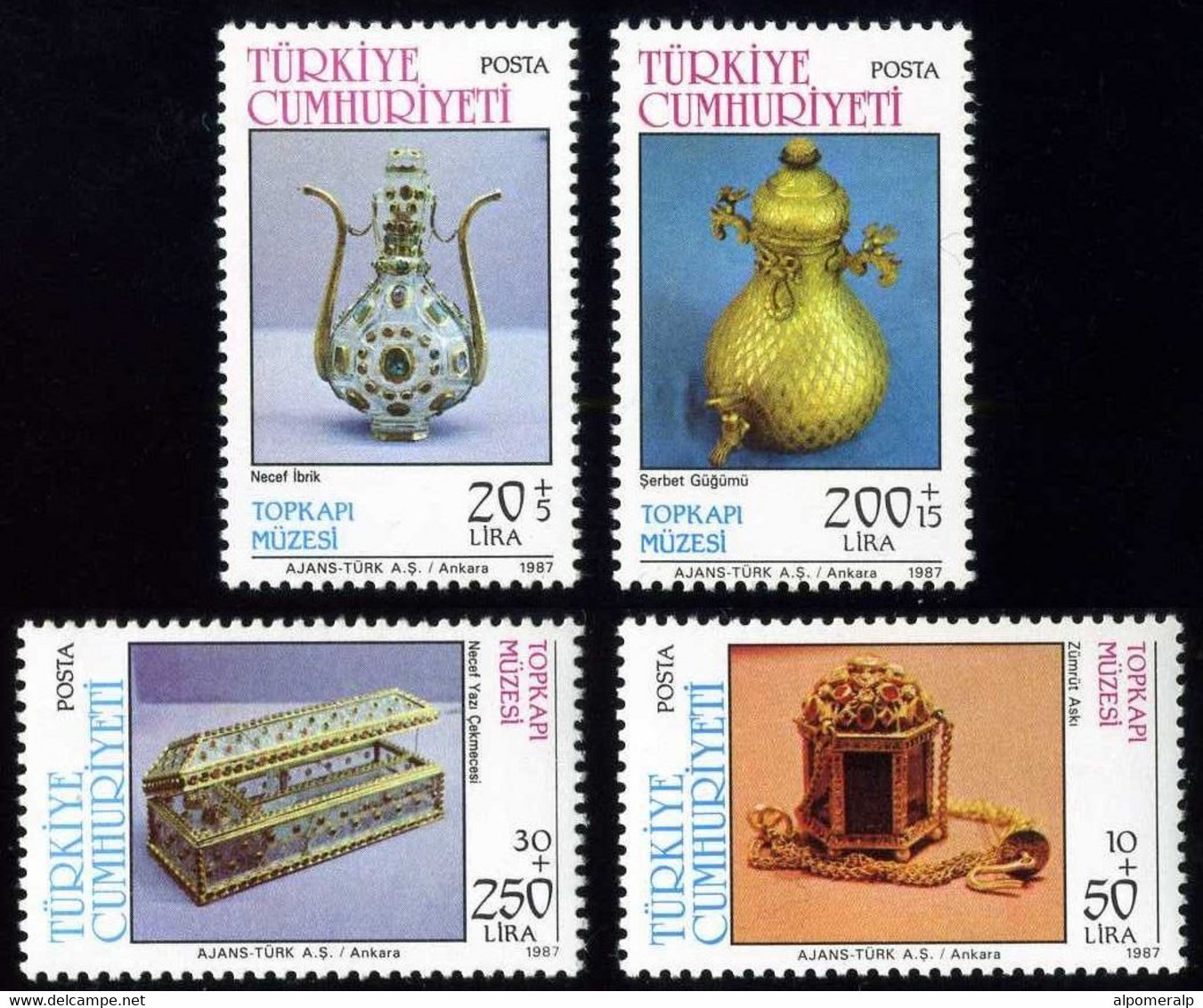 Türkiye 1987 Mi 2780-2783 MNH Treasures From The Topkapi Museum (4th Issue) - Neufs