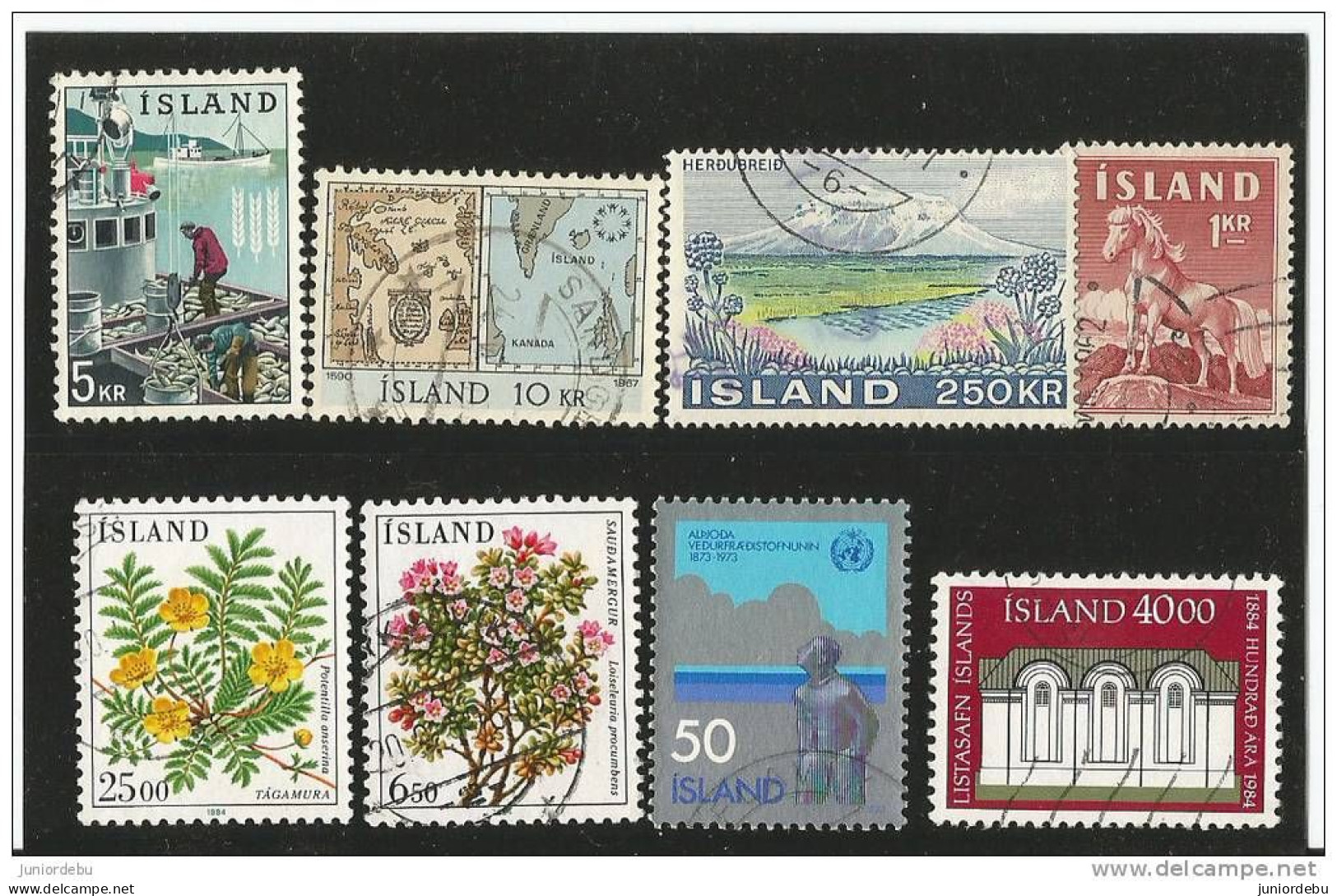 Iceland  - 8 Different Stamps - USED. ( Flowers, Horse ) ( OL 28/03/2013 ) - Collezioni & Lotti
