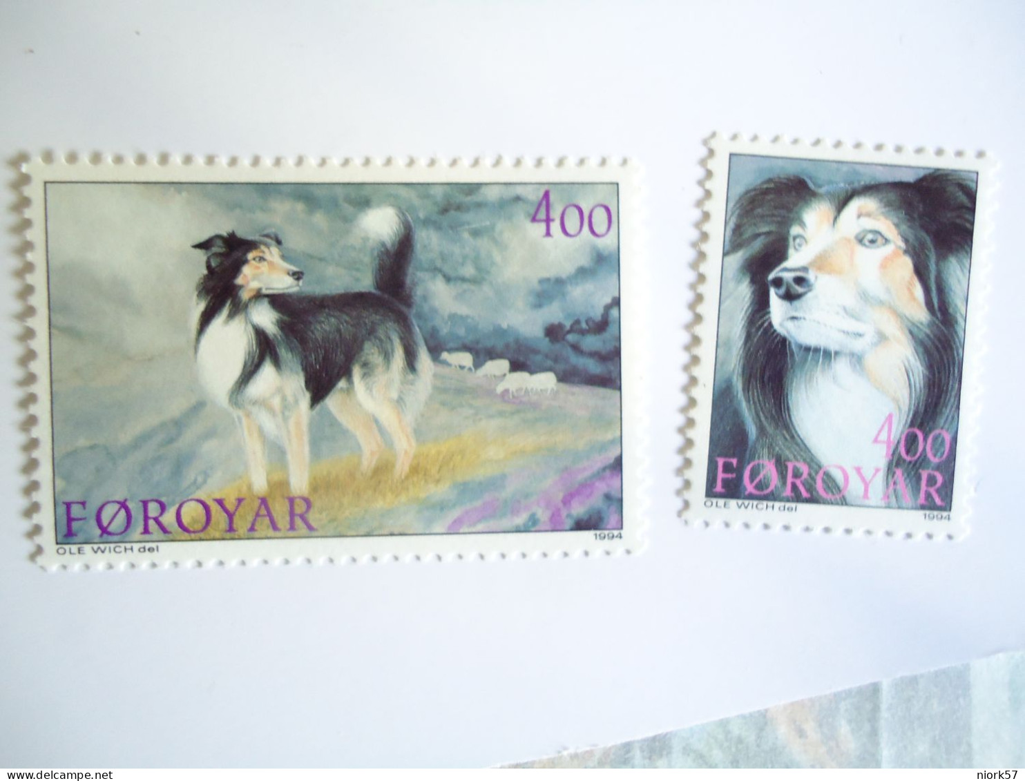 FAROE  MNH  SET  DOGS DOG  1994 - Chiens