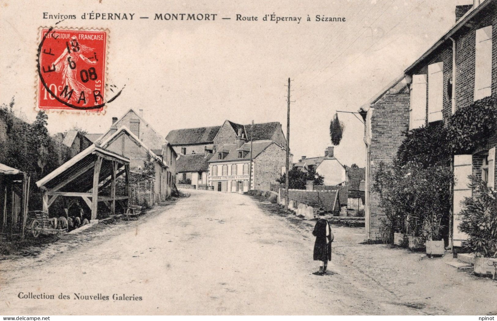 C P A  - 51 -  MONTMORT -   Route D'Epernay A Sezanne - Montmort Lucy
