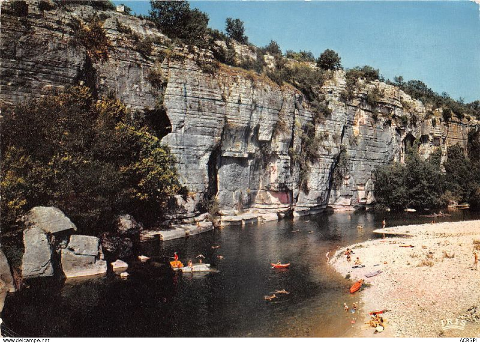 Les Falaises De La Beaume Env De Ruoms 23(scan Recto-verso) MA1190 - Ruoms