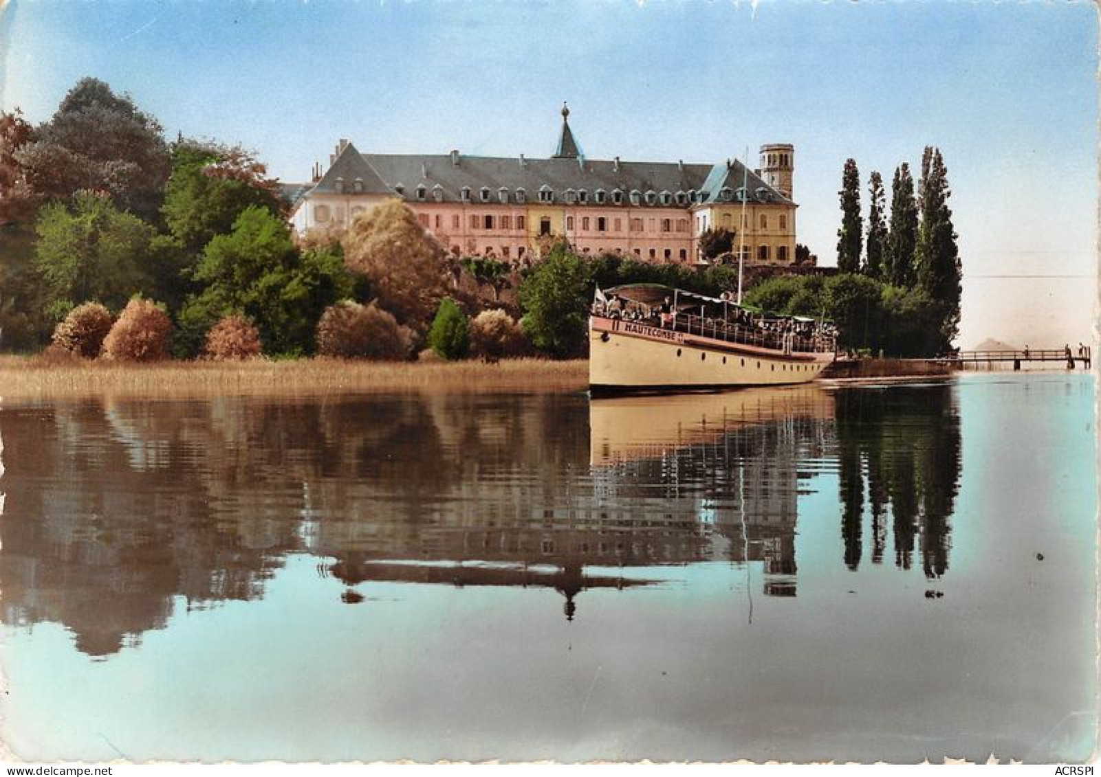 LAC DU BOURGET L Abbaye Et Le Bateau D Hautecombe 2(scan Recto-verso) MA1189 - Le Bourget Du Lac