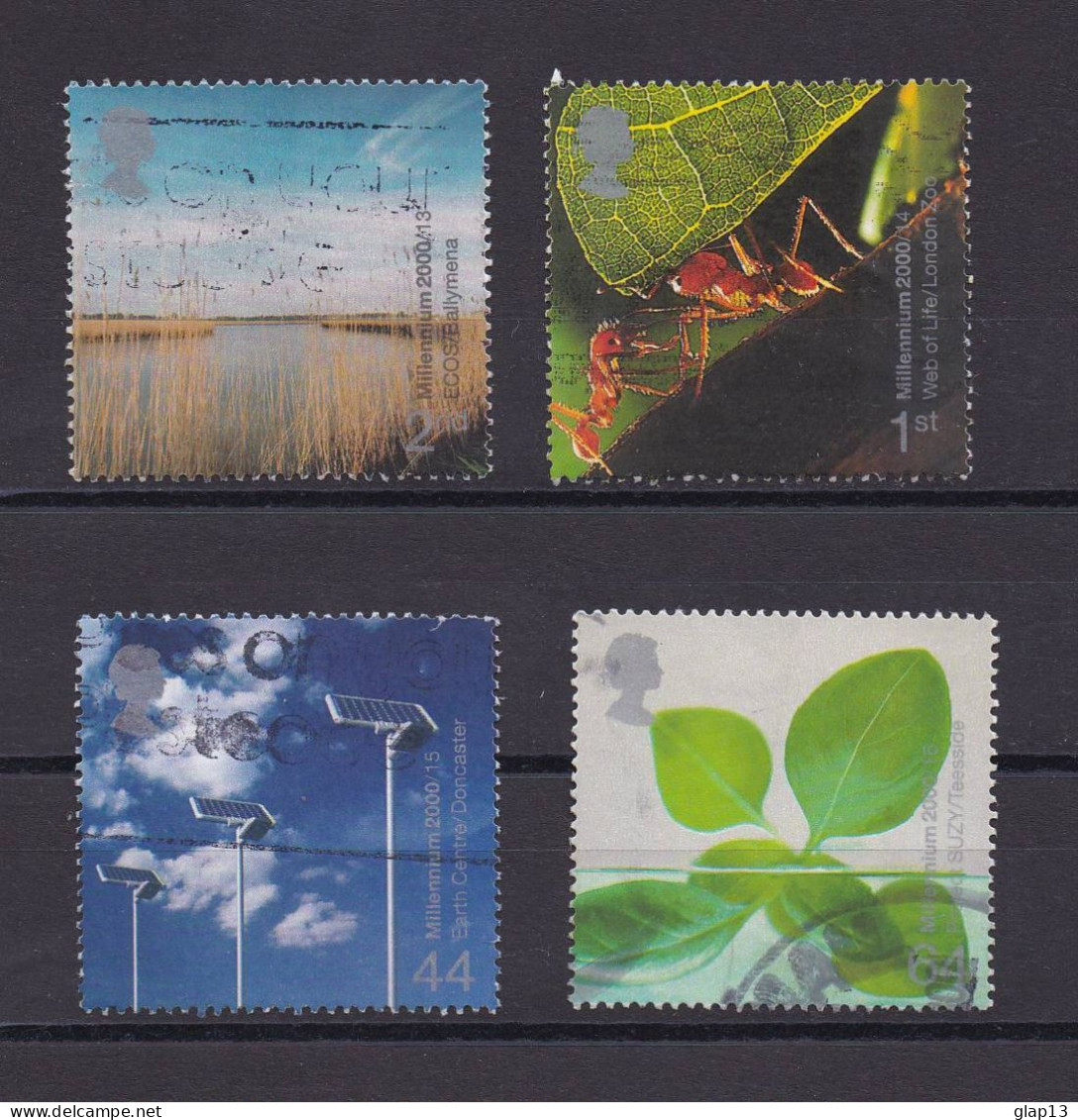 GRANDE-BRETAGNE 2000 TIMBRE N°2162/65 OBLITERE NOUVEAU MILLENAIRE - Used Stamps
