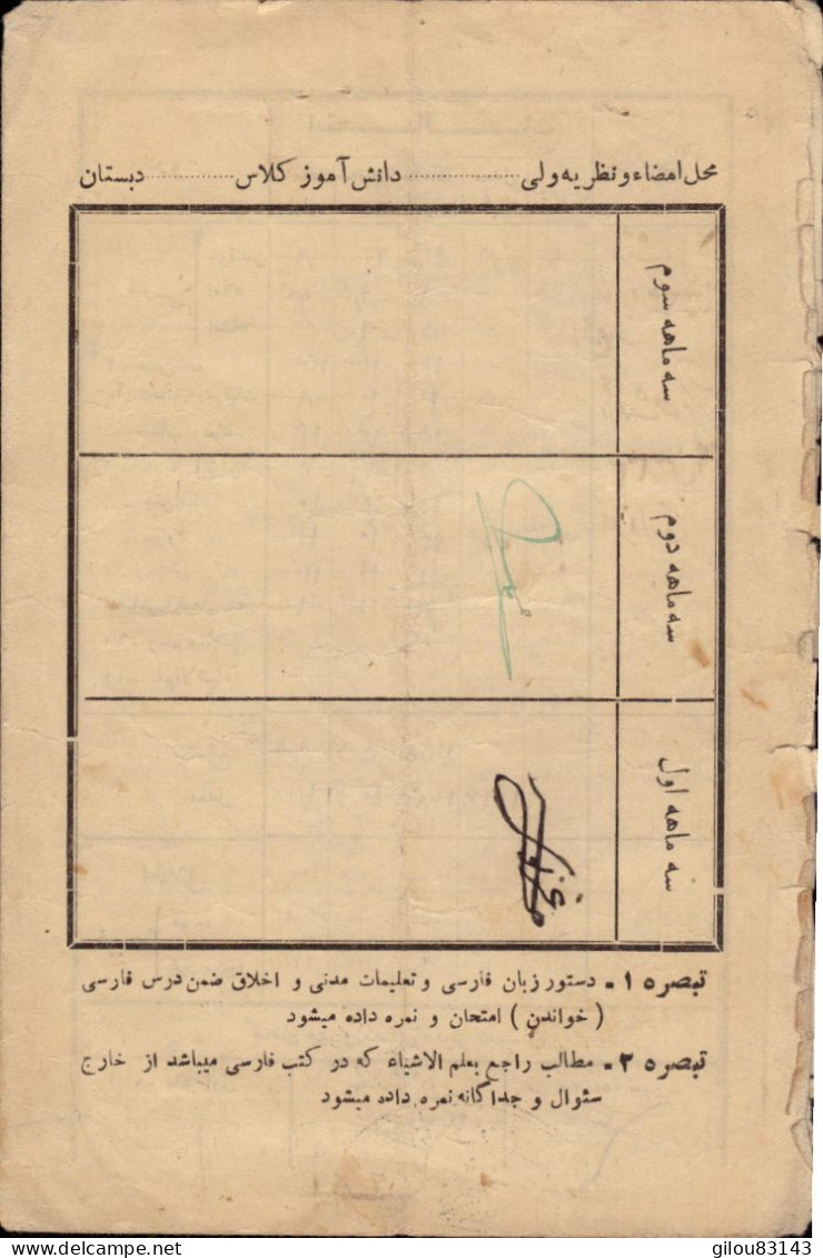 Revenue Fiscal Entier Stamp Sur Document D Un Etudiant Iranien, Teheran. - Iran