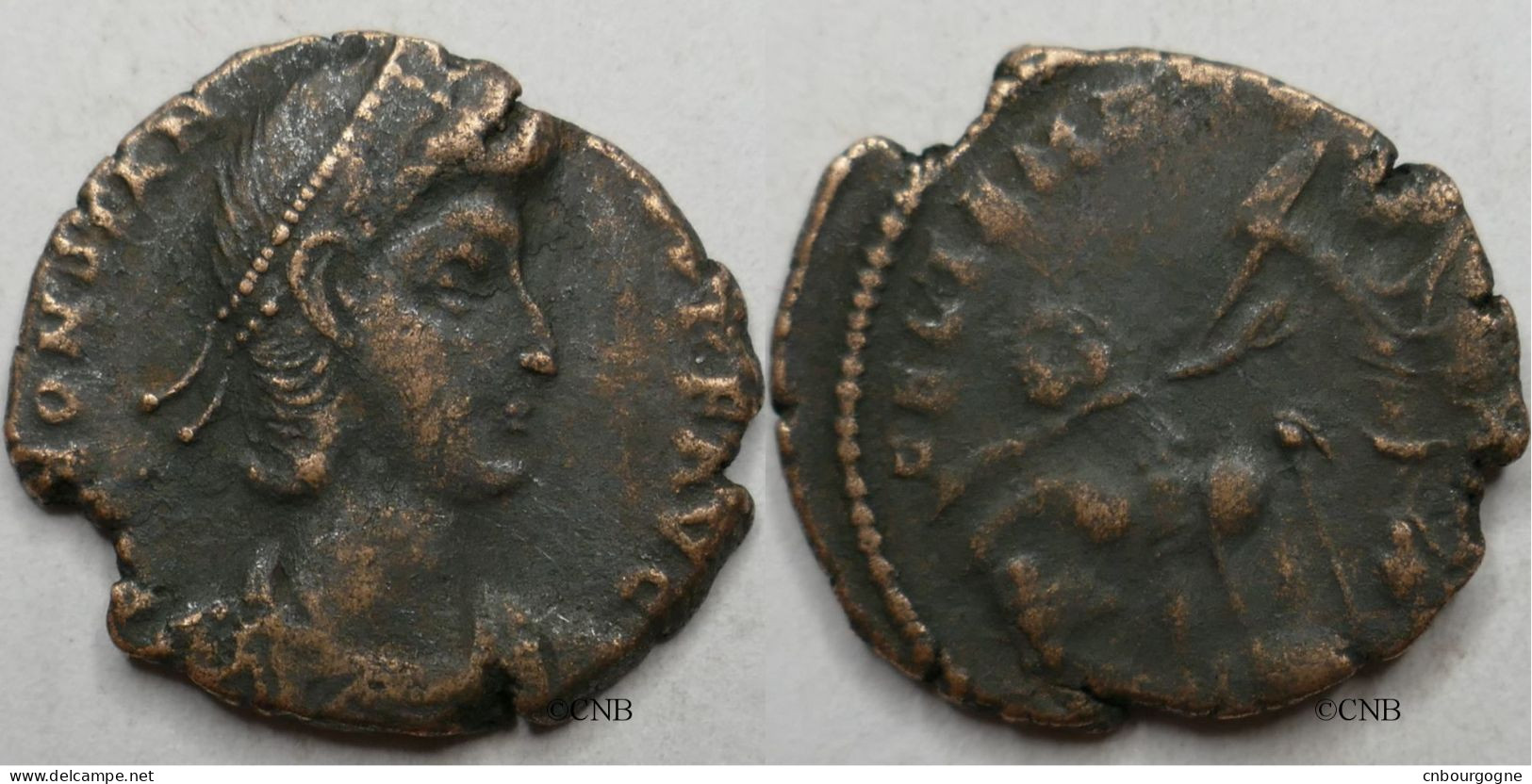 Empire Romain - Constance II - Maiorina AE3 - TTB - Rom0386 - The Christian Empire (307 AD Tot 363 AD)