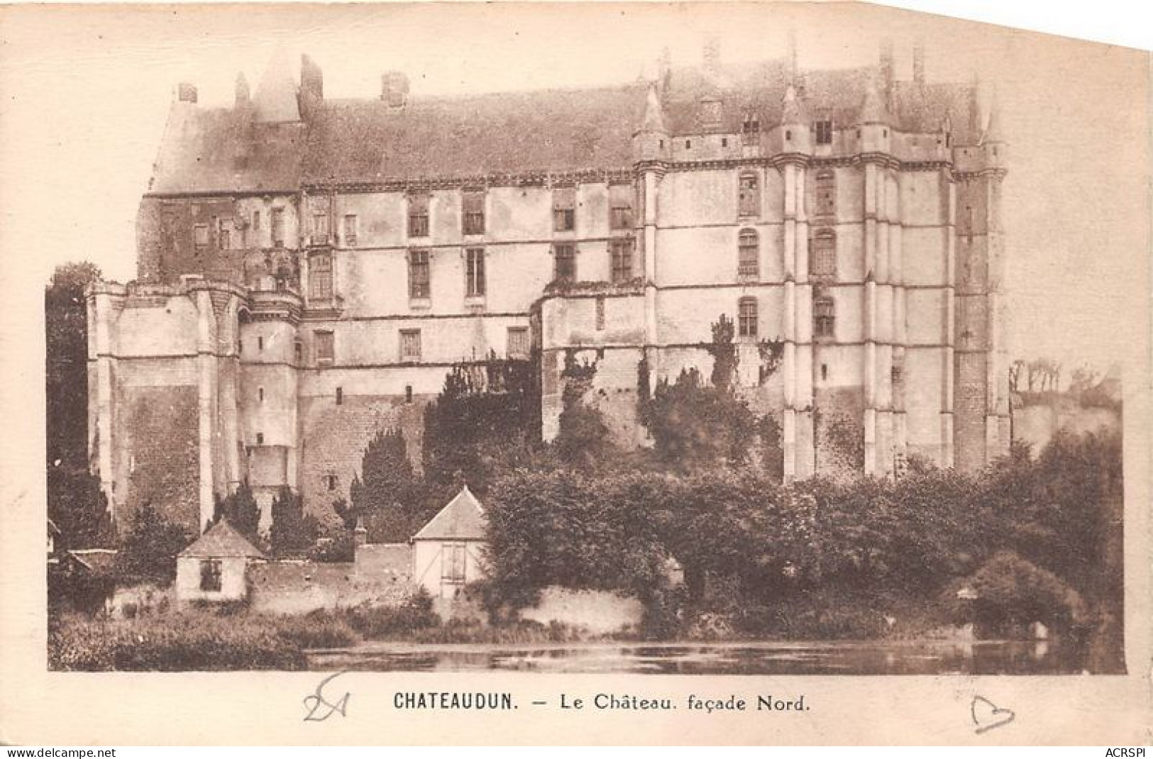 CHATEAUDUN Le Chateau Facade Nord 2(scan Recto-verso) MA1184 - Chateaudun