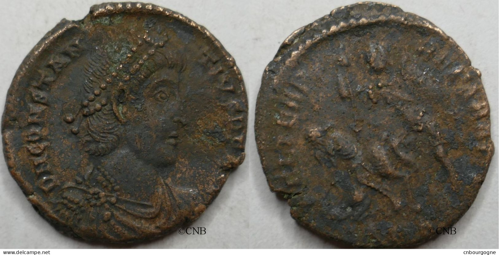 Empire Romain - Constance II - Maiorina AE3 - TTB - Rom0389 - The Christian Empire (307 AD Tot 363 AD)