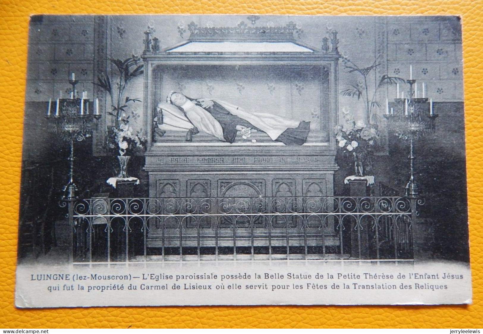 LUINGNE Lez-MOUSCRON  - L'Eglise Paroissiale Possède La Statue De La Petite Thérèse De L'Enfant Jésus - Mouscron - Moeskroen