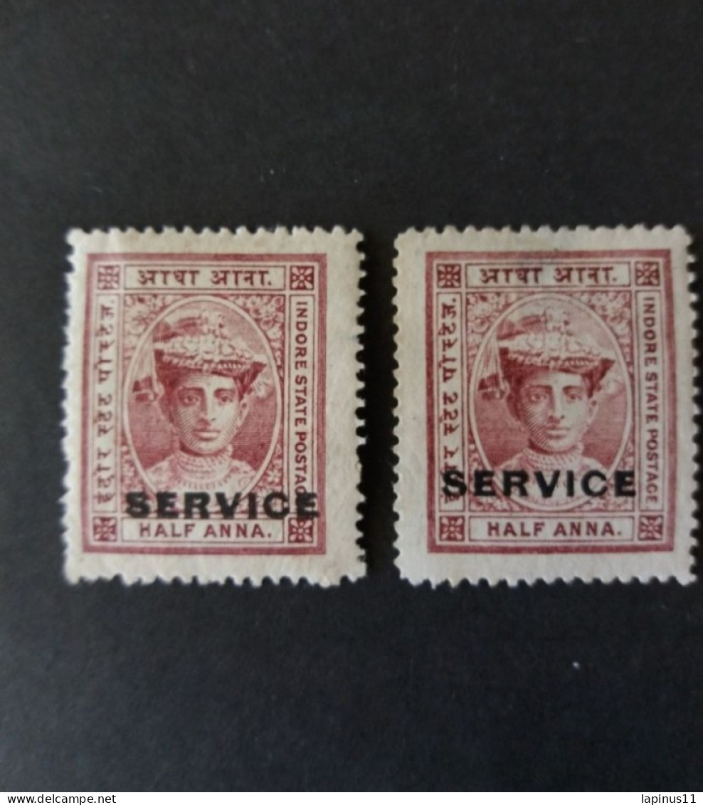 PROTECTORAT BRITANNIQUE INDIA ETATS PRINCIERS DE L INDE INDOR HOLKAR 1942 MAHARAJAH YESHWAN RAO SERVICE MNHL - Idar