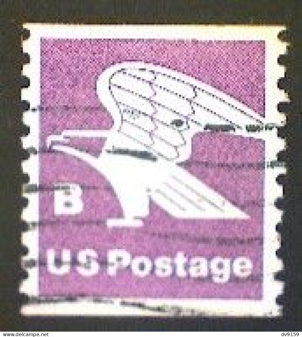 United States, Scott #1820, Used(o), 1981, Rate Change "B" Eagle , (18¢), Violet - Usados