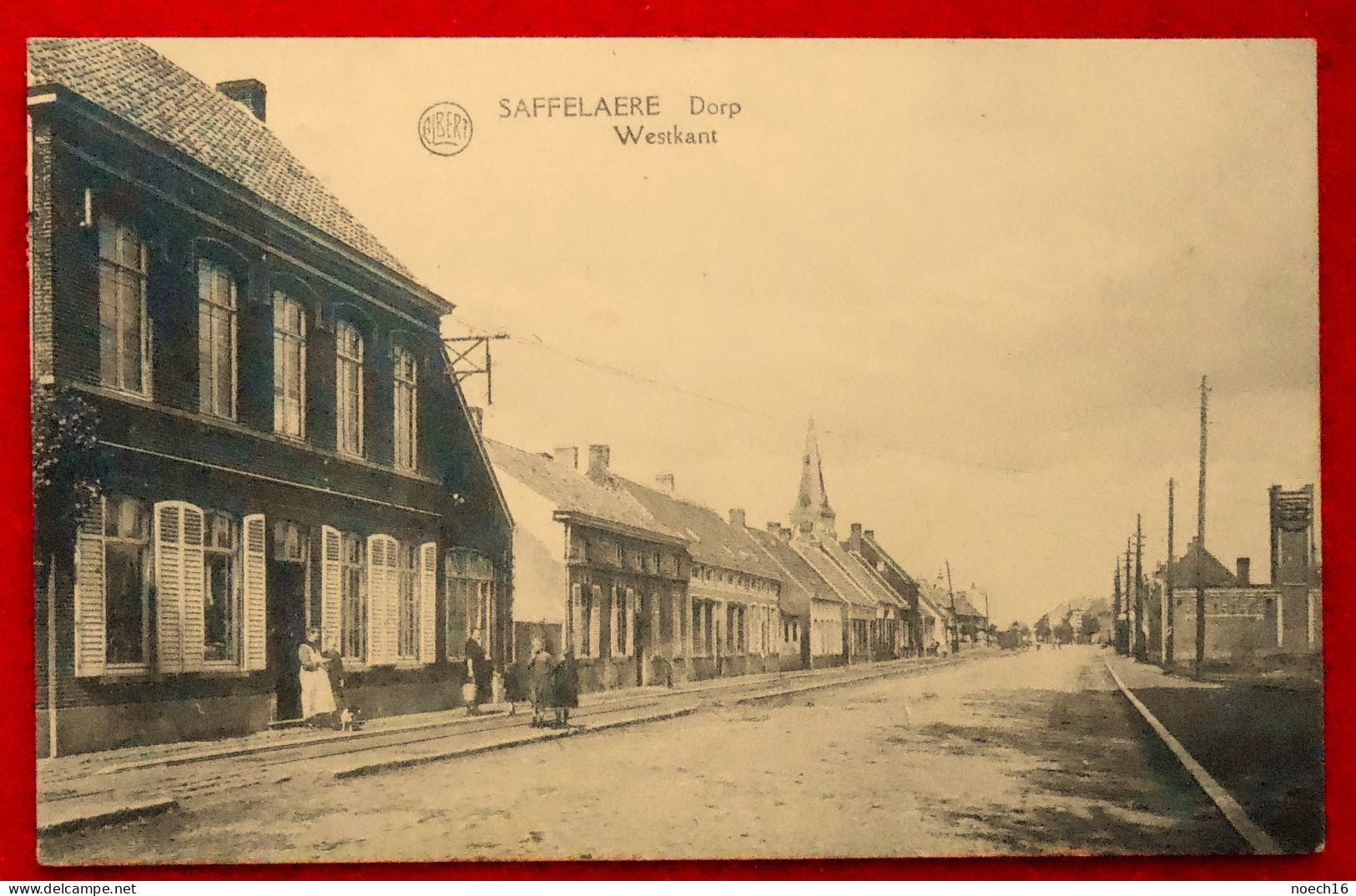 CPA 1928 Saffelaere, Lochristi. Dorp Westkant - Lochristi