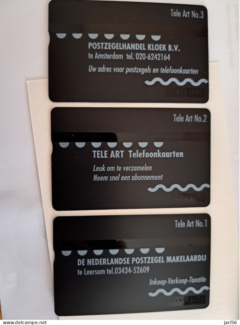 NETHERLANDS  L&G CARDS SERIE SWANS/ BIRDS  3X  R008/01-03 TELE ART    /  MINT   ** 16589** - Public