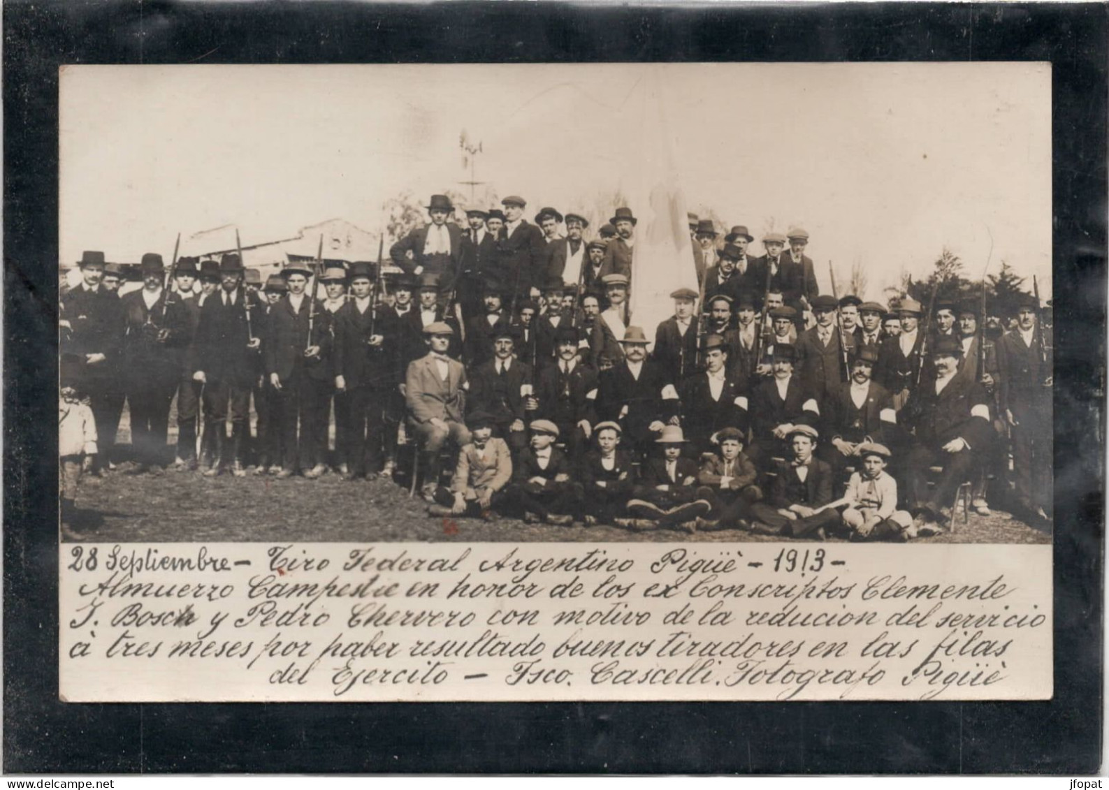 ARGENTINE - ZARATE Carte Photo, Piguo Federal Argentino 1913 - Argentina