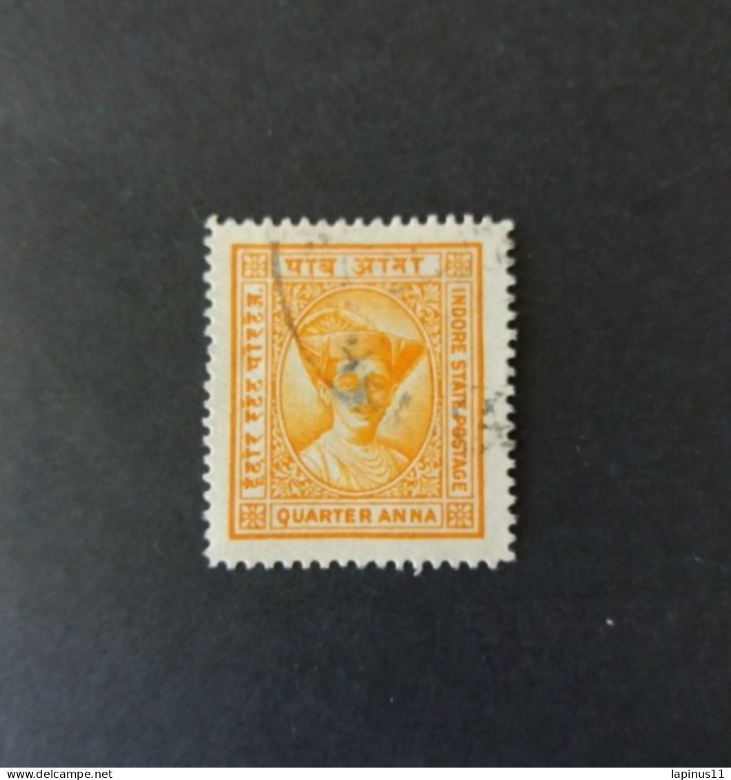 PROTECTORAT BRITANNIQUE INDIA ETATS PRINCIERS DE L INDE INDOR HOLKAR 1942 ERROR PERF 14 1/2 NO 11 - Idar