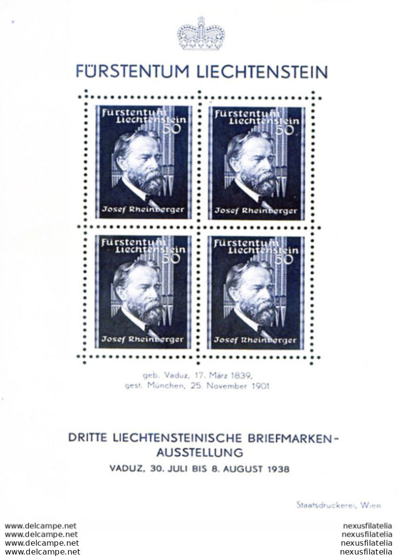 Josef Rheinberger 1938. - Blocs & Feuillets