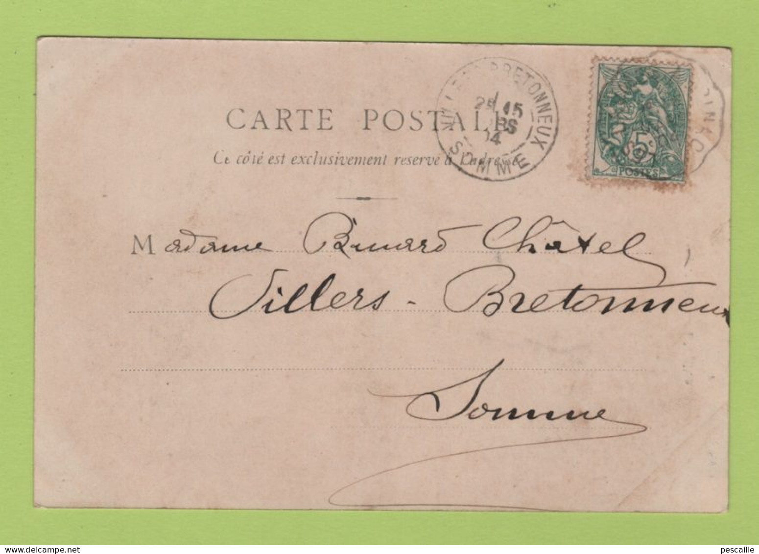 21 COTE D'OR - CP ARNAY LE DUC - L'EGLISE - B.F. CHALON SUR SAONE N° 32 - CIRCULEE EN 1904 - Arnay Le Duc