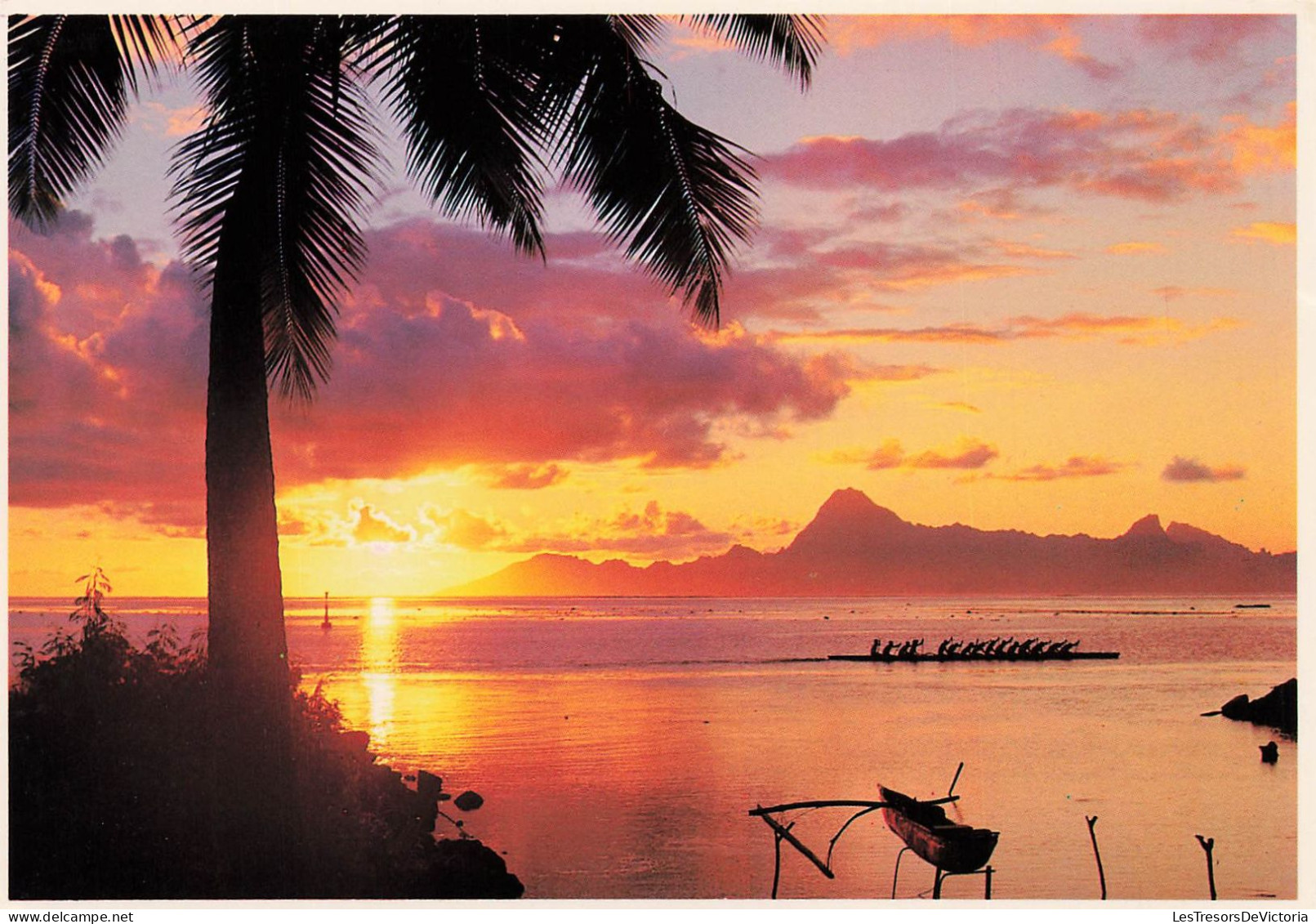 Tahiti - Moorea - Sunset At Moorea - Coucher De Soleil Sur Moorea - Carte Postale - Tahiti