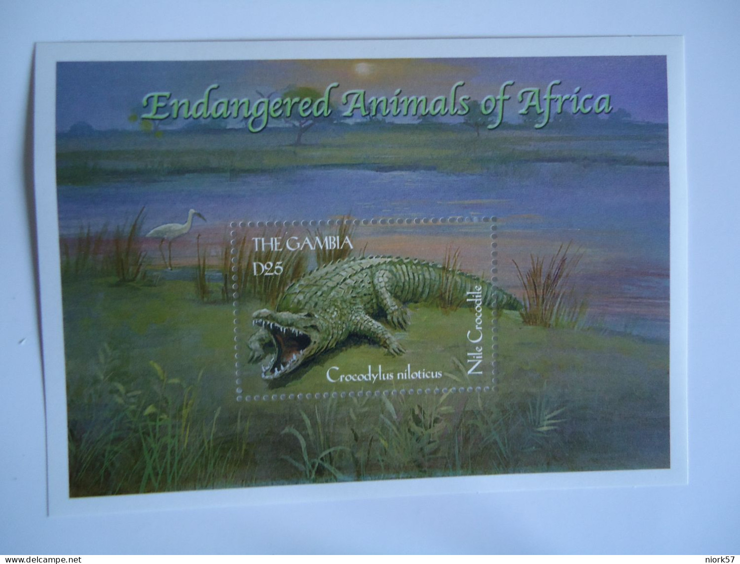 GAMBIA   MNH  STAMPS  SHEET CROCODILUS - Autres & Non Classés