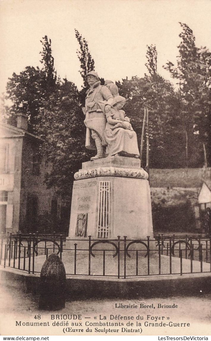 FRANCE - Brioude - La Défense Du Foyer - Monument - Carte Postale - Brioude