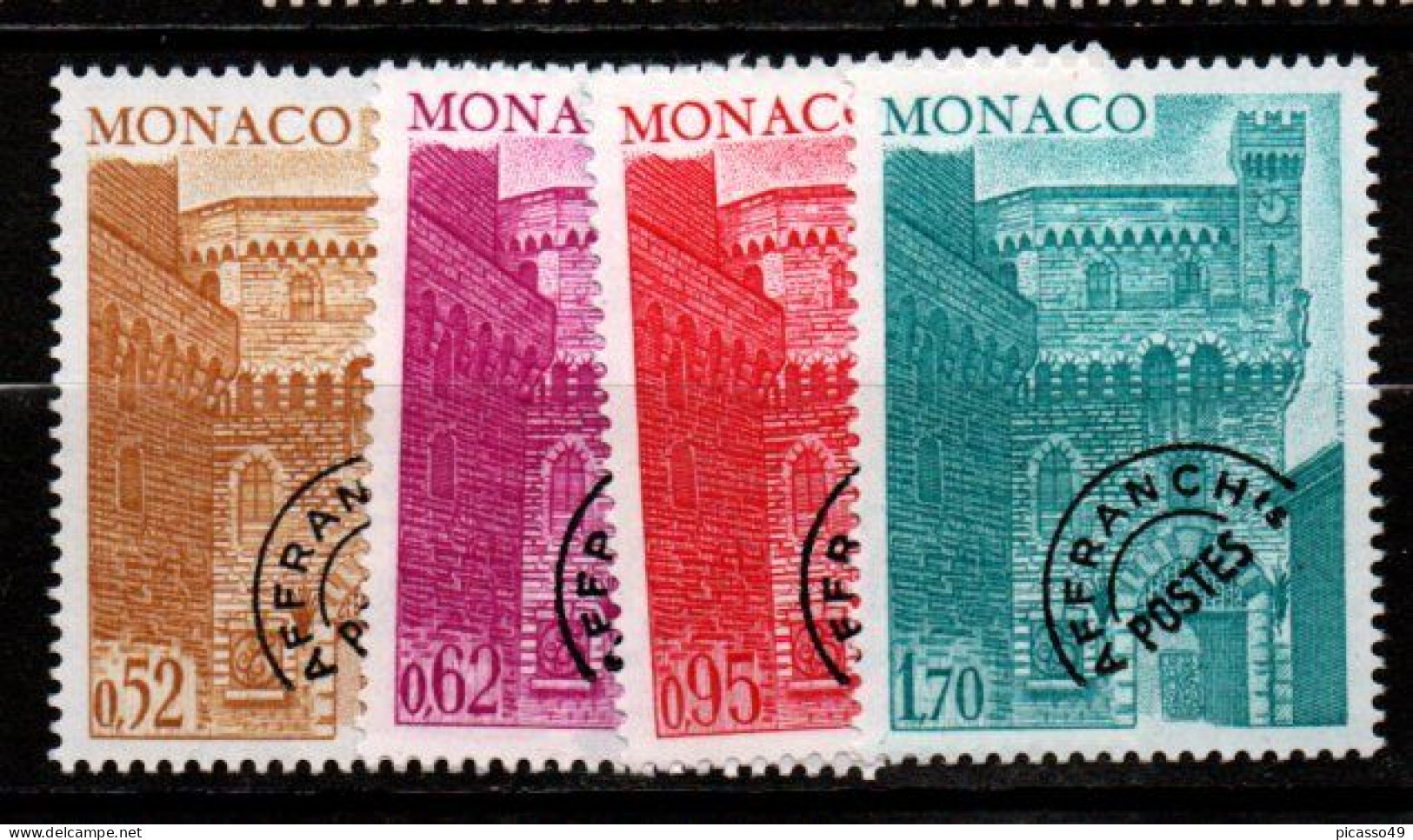 Monaco , Timbres Préoblitéré N° P42 A P45 ** - VorausGebrauchte