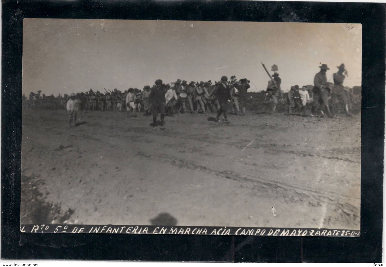 ARGENTINE - ZARATE Carte Photo, Infanteria En Marcha... - Argentina