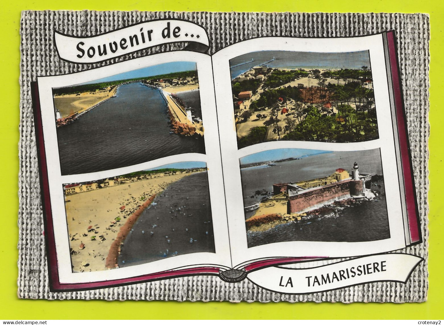 34 LA TAMARISSIERE Vers Agde N°101 Multivues Plage Embouchure De L'Hérault Cap D'Agde Fort Brescou En 1962 - Agde