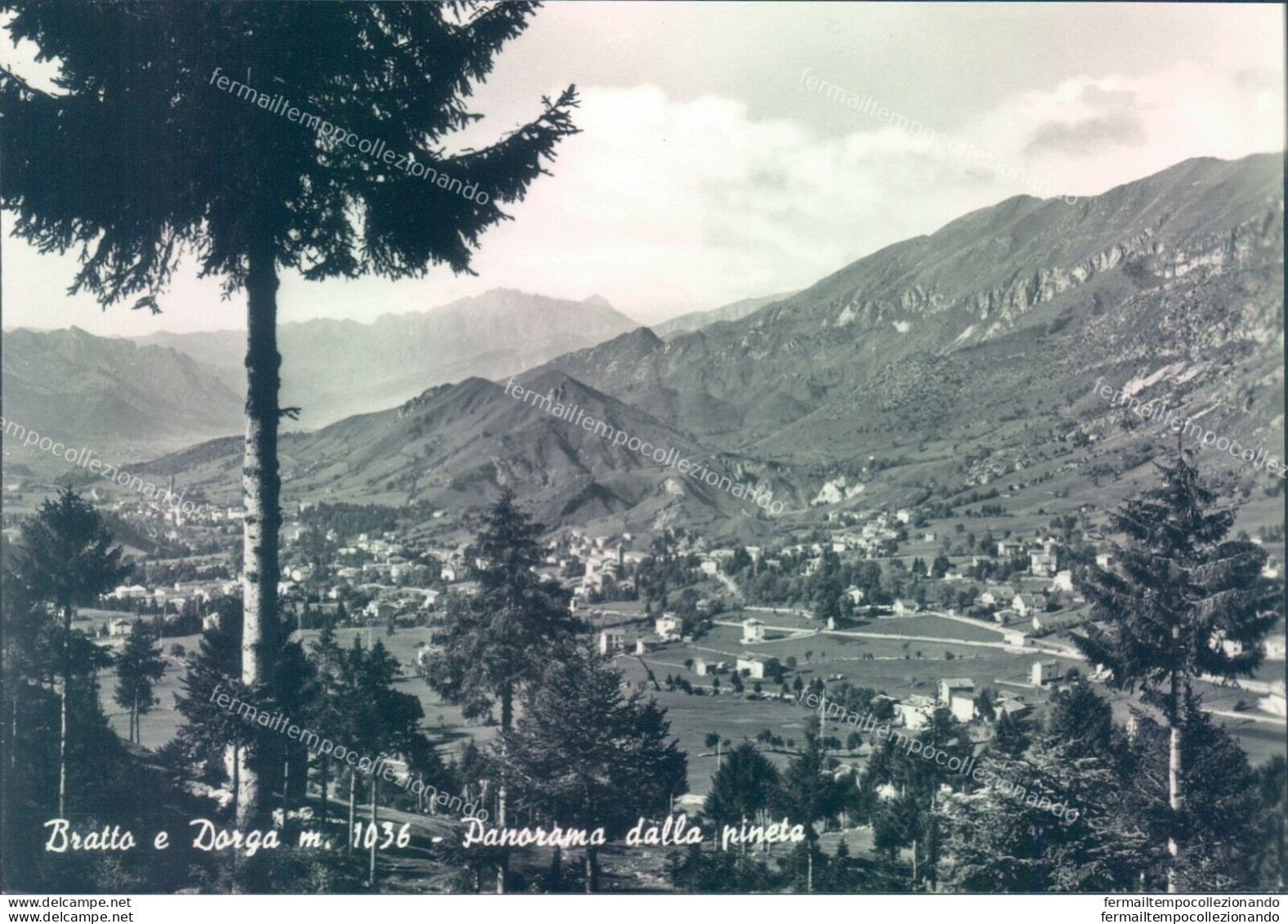 L284 Cartolina Bratto E Dorga Panorama Provincia Di Bergamo - Bergamo