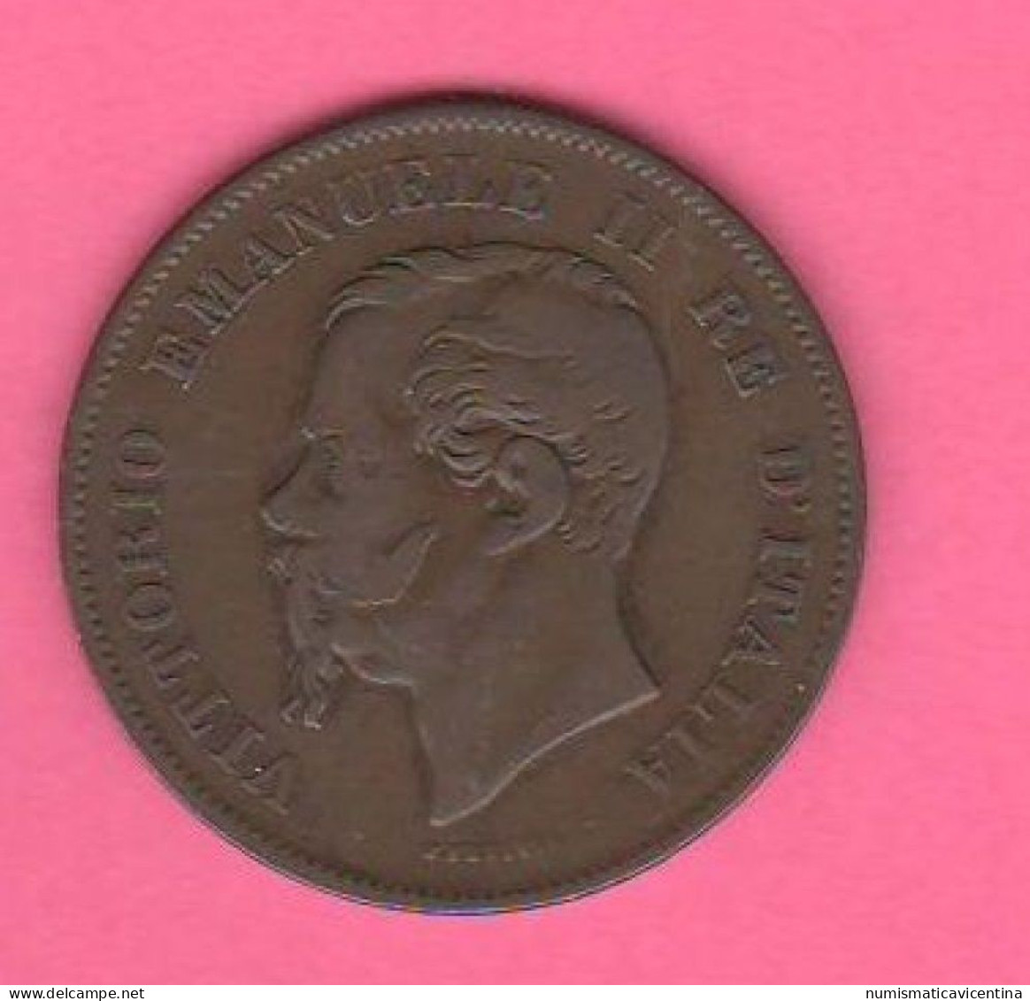 Italia 5 Centesimi 1861 B Mint Bologna Regno D'Italia Rare Coin - 1861-1878 : Victor Emmanuel II