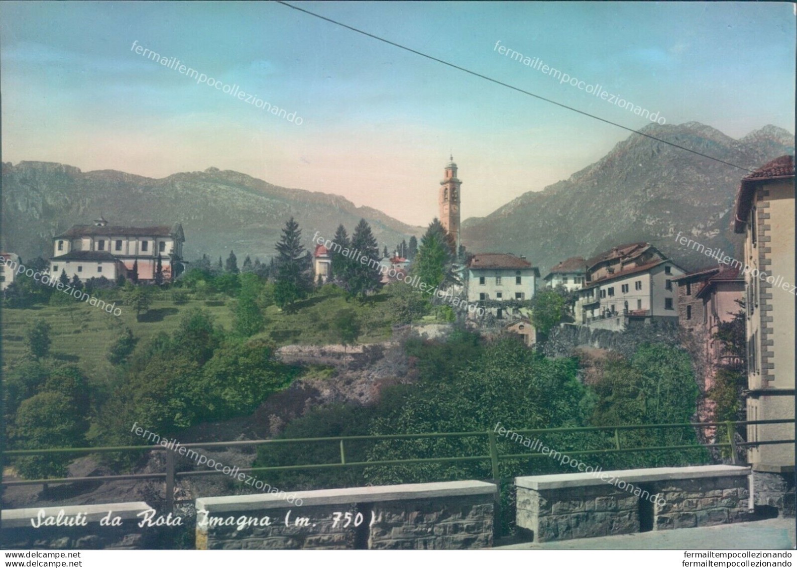 L456 Cartolina Saluti Da Rota Imagna Provincia Di Bergamo - Bergamo