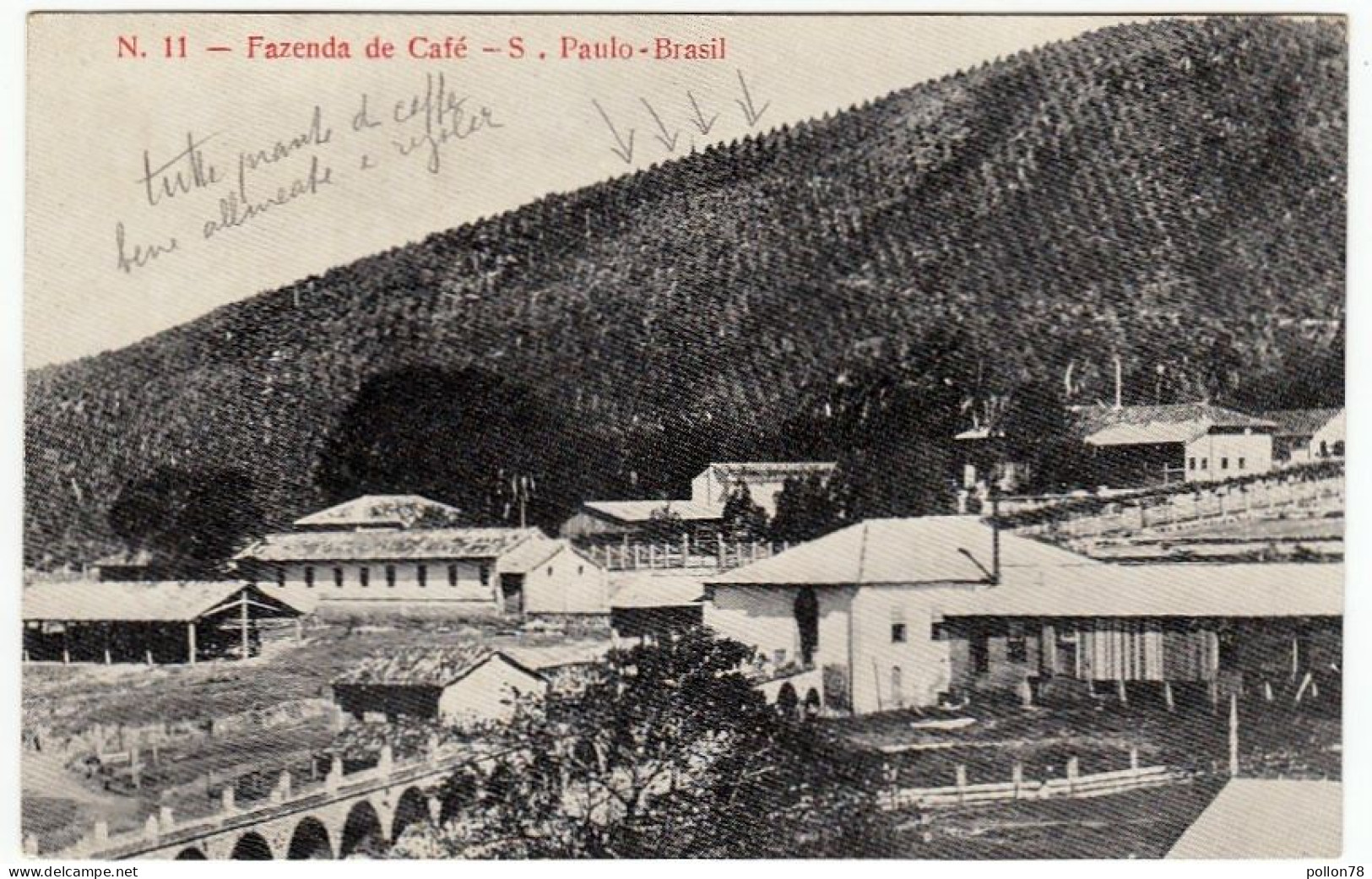 BRASILE - SÃO PAULO - S. PAULO - FAZENDA DE CAFE' - 192? - CAFFE' - Vedi Retro - Formato Piccolo - São Paulo