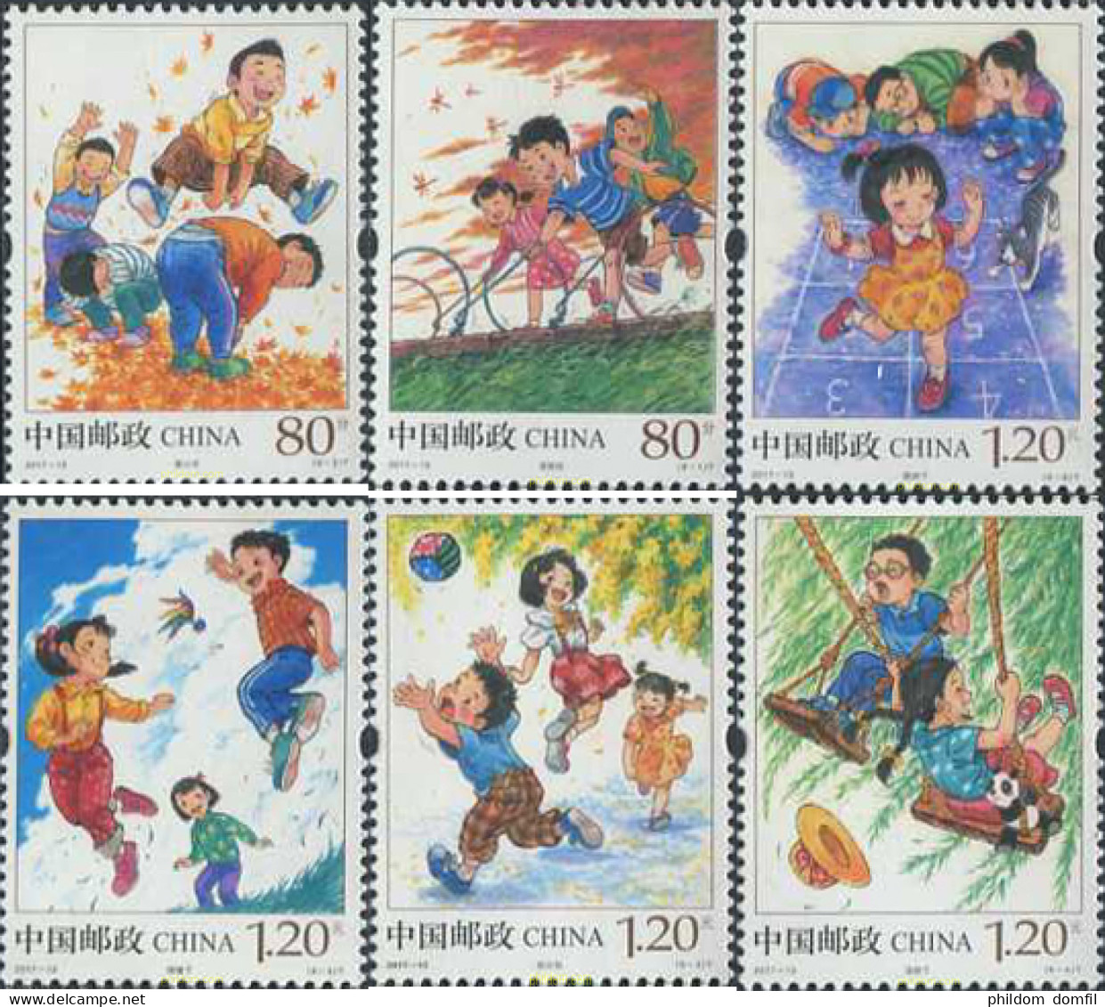 579681 MNH CHINA. República Popular 2017 INFANCIA - Unused Stamps