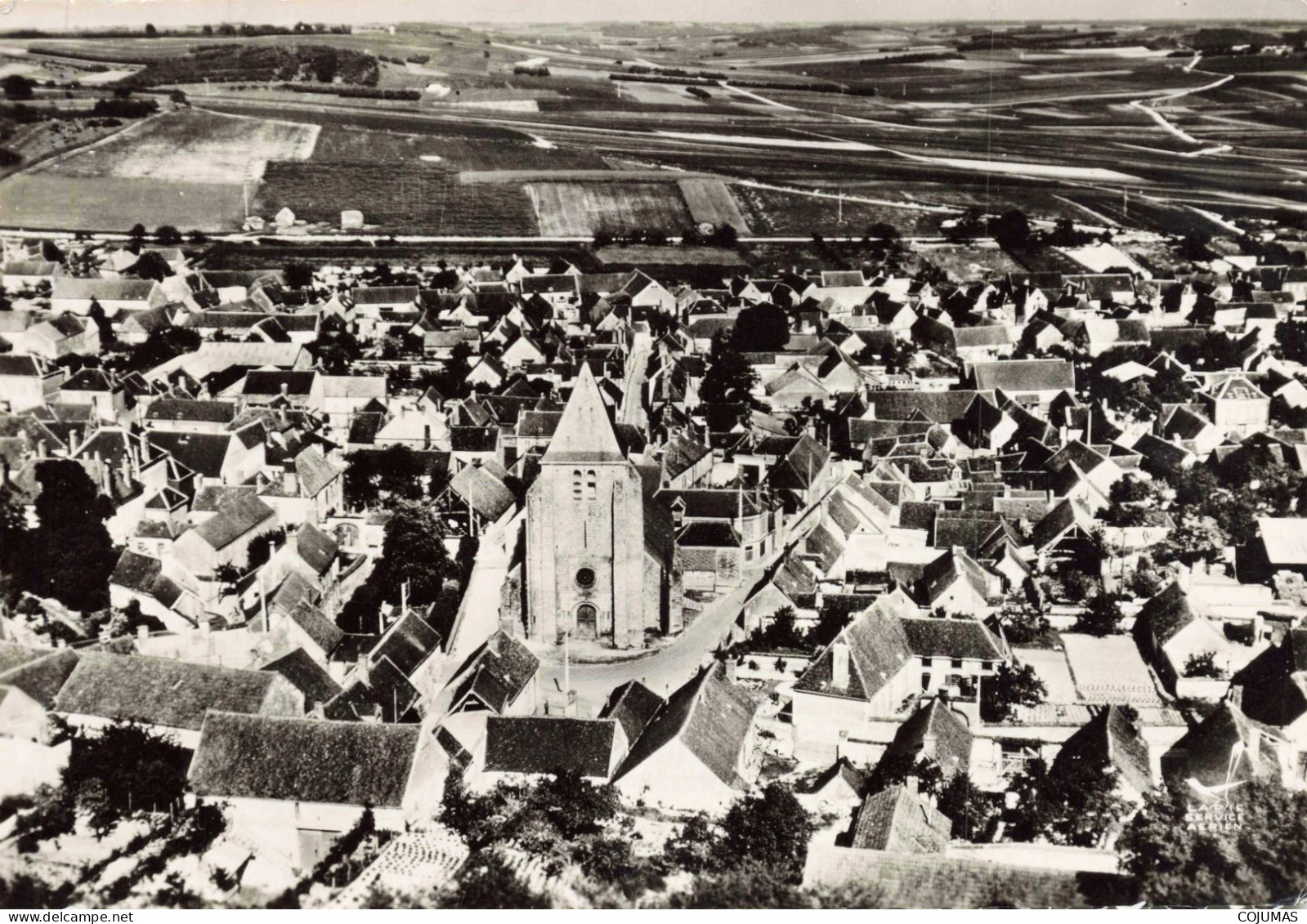 89 - SERGINES _S28097_ Le Centre Du Bourg Et L'Eglise - LAPIE - CPSM 15x10 Cm - Sergines