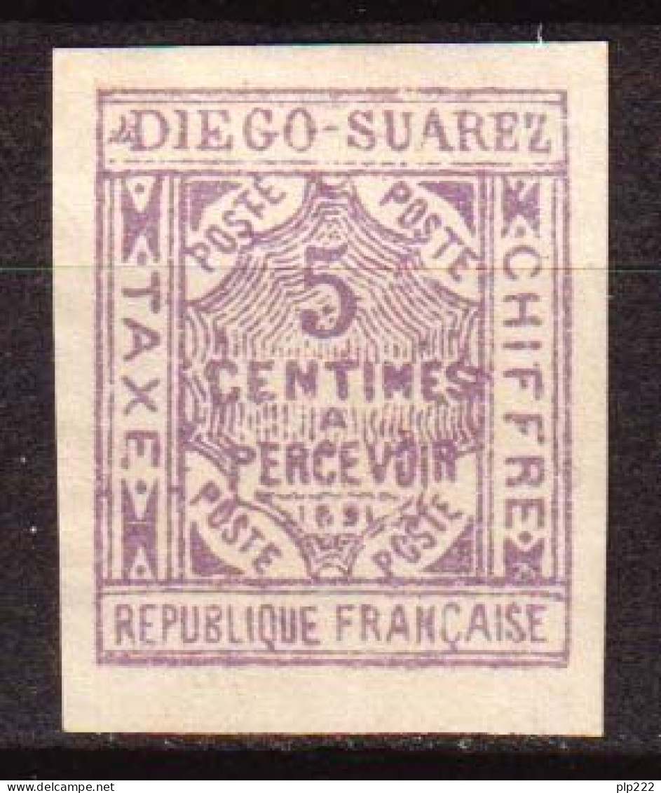 Diego Suarez 1891 Segnatasse Y.T.1 (*)/MNG VF/F - Nuevos