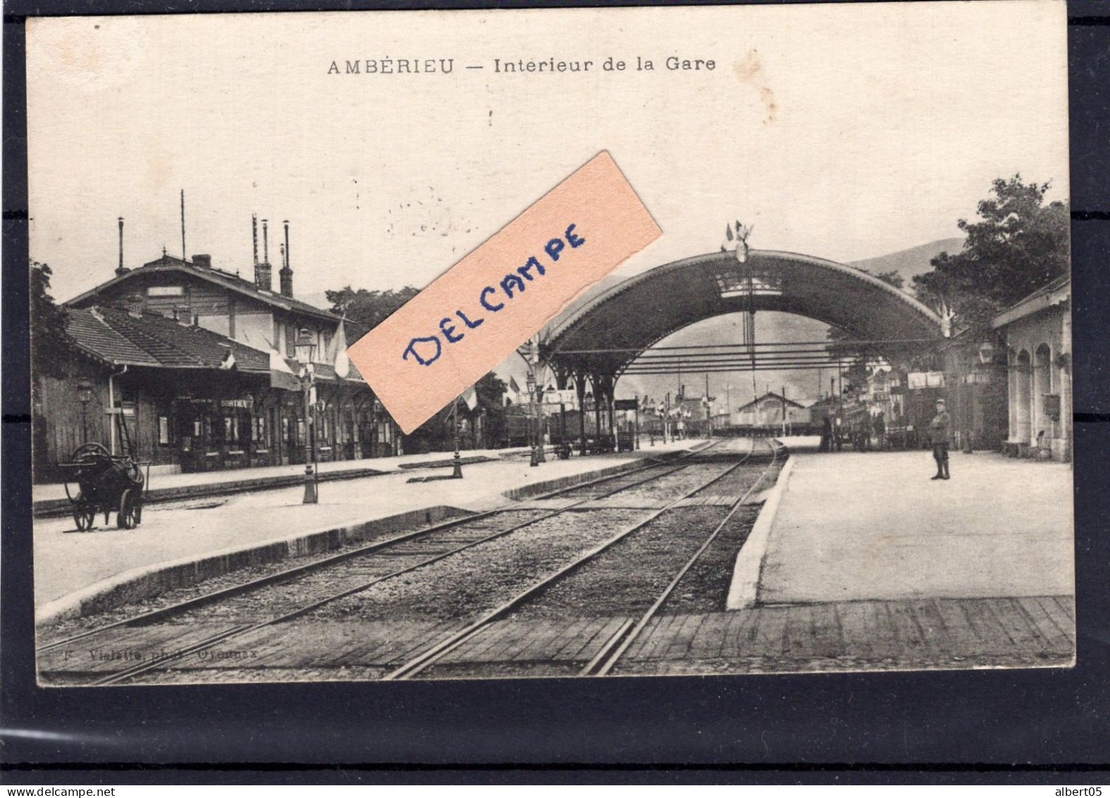 Ambérieu - Intèrieur De La Gare - Cachet Infirmières De Gare - - Non Classés