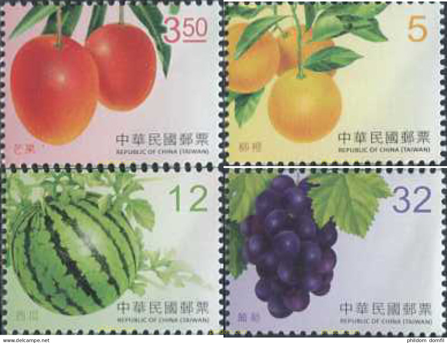 579830 MNH CHINA. FORMOSA-TAIWAN 2017 FRUTOS - Nuovi