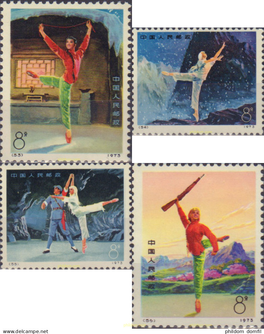 583316 MNH CHINA. República Popular 1973 BALLET MODERNO - Unused Stamps