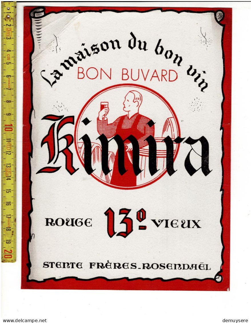 LADE R - LA MAISON DU BON VIN BON BUVARD KIMIRA ROSENDAEL - Werbung