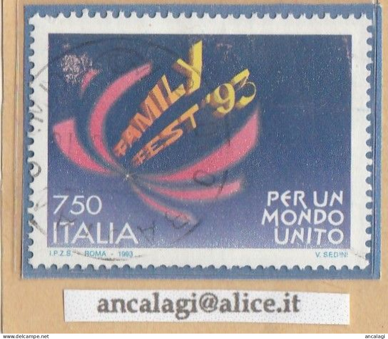 USATI ITALIA 1993 - Ref.0673 "FAMILY FEST" 1 Val. - - 1991-00: Gebraucht
