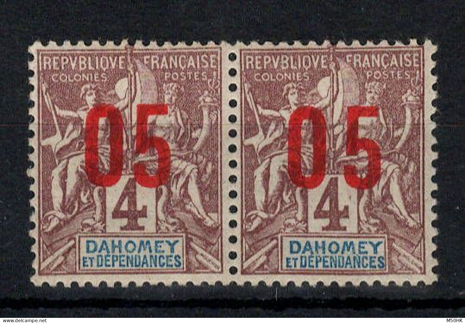 Dahomey - Espacée Tenant à Normal - YV 34Aa N* MH , Cote 20 Euros - Nuovi