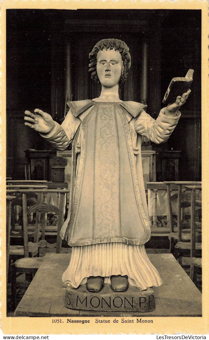 BELGIQUE - Nassogne - Statue De Saint Monon - L'Autel De La Chapelle Saint Monon - Carte Postale Ancienne - Bievre