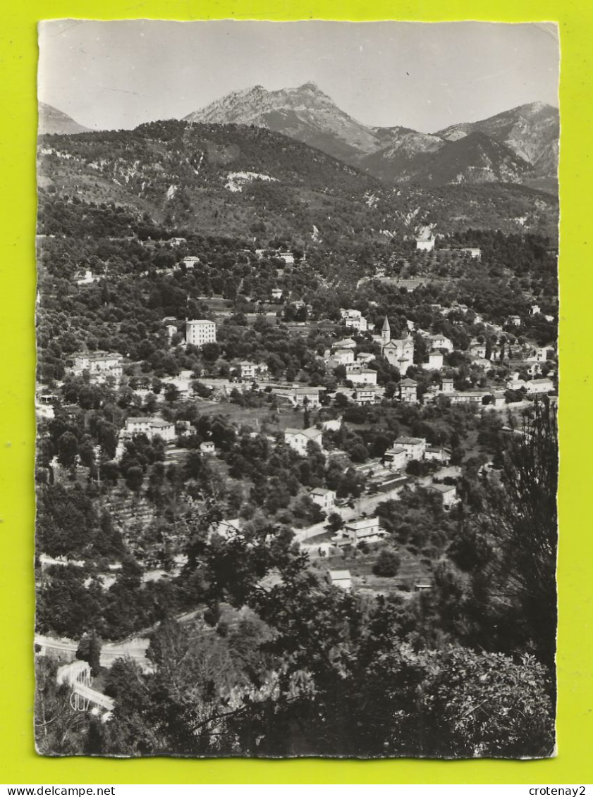 06 SCLOS DE CONTES Vers L'Escarène Vue Générale Au Loin Les Alpes En 1965 - L'Escarène