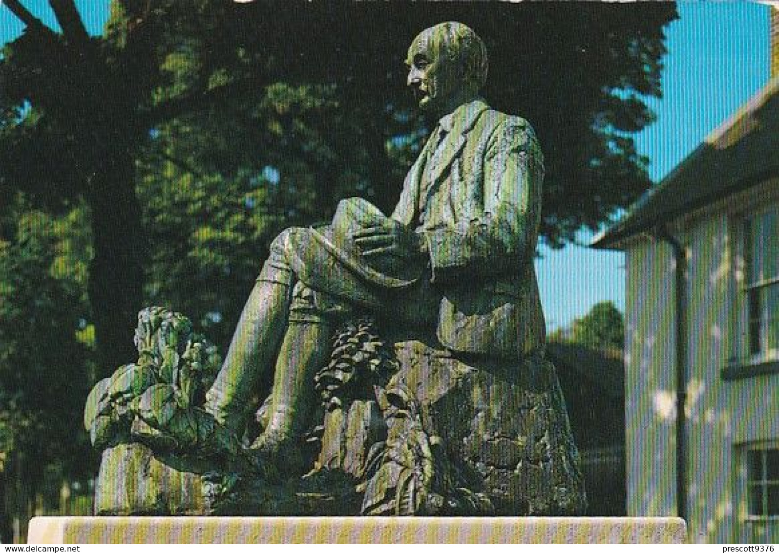 Thomas Hardys Statue, Dorchester - Dorset - Unused Postcard - Dor2 - Other & Unclassified