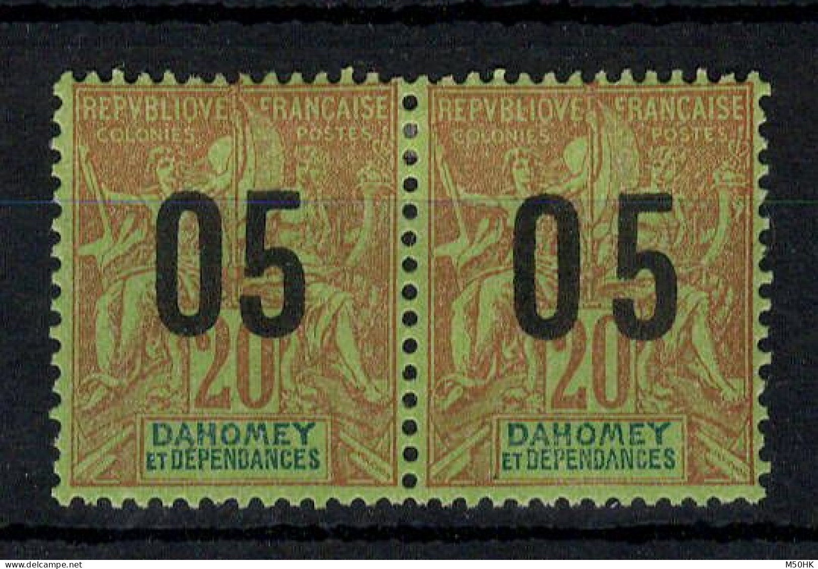 Dahomey - Espacée Tenant à Normal - YV 36Aa N* MH , Cote 20 Euros - Nuovi