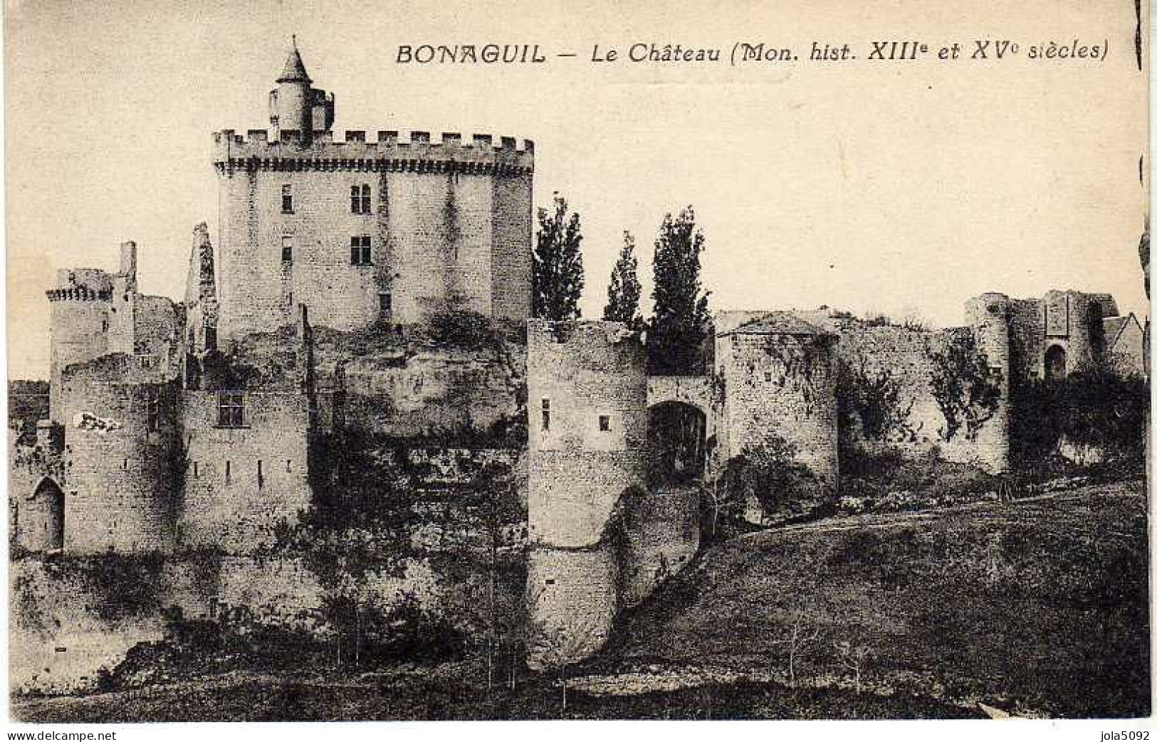 47 - BONAGUIL - Le Château - Fumel