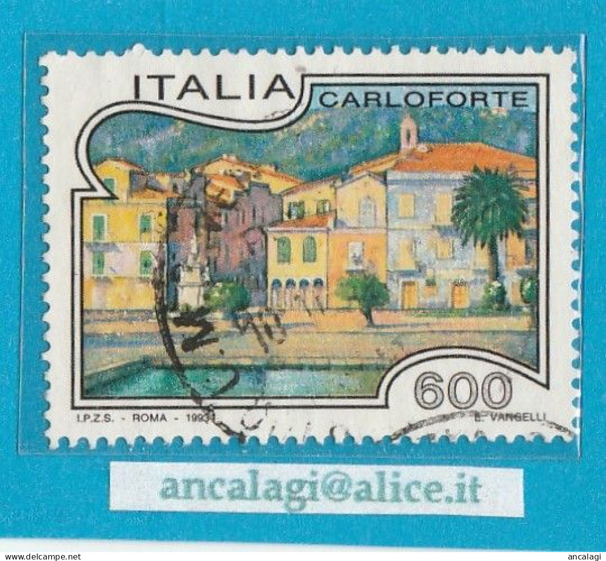 USATI ITALIA 1993 - Ref.0675 "PROPAGANDA TURISTICA" 1 Val. - - 1991-00: Gebraucht