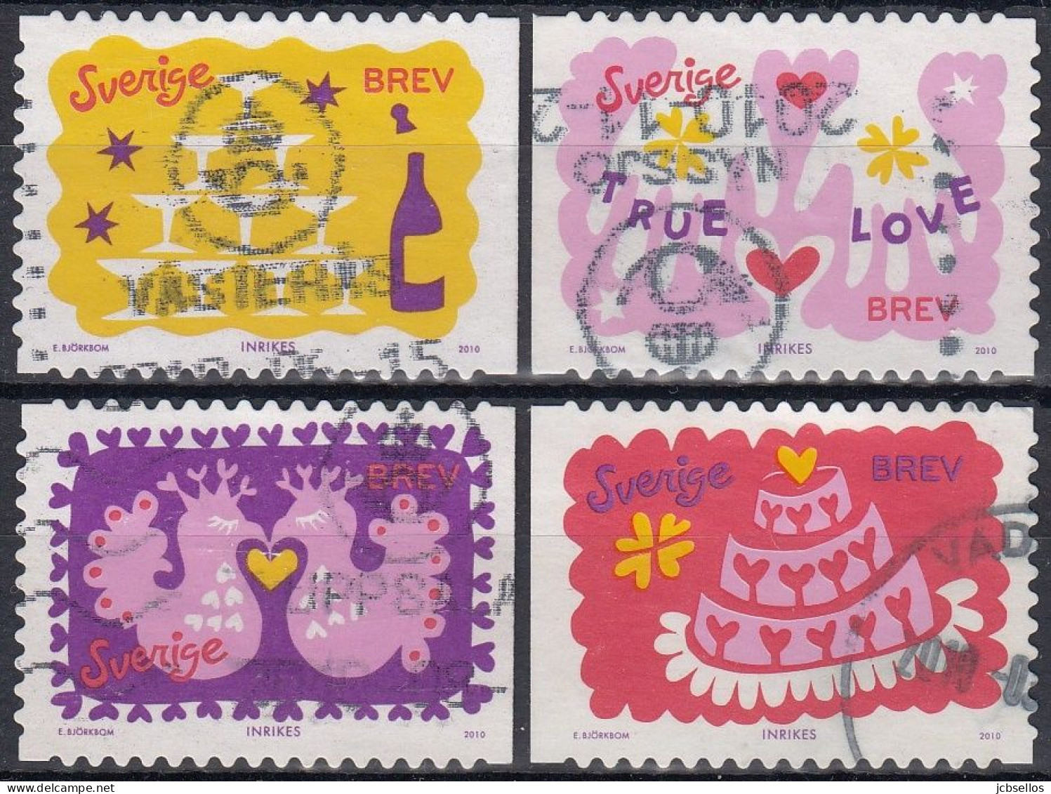 Suecia 2010 Nº 2730/33 Usado - Used Stamps