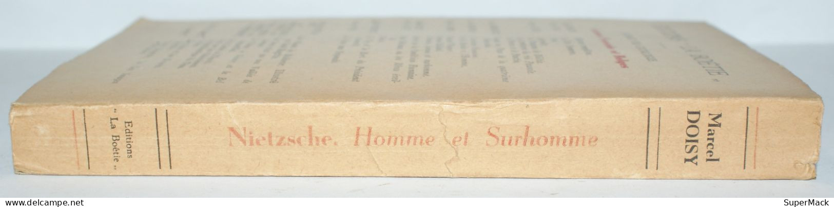 Marcel Doisy NIETZSCHE Homme Et Surhomme * Dédicacé * EO1946 - Gesigneerde Boeken