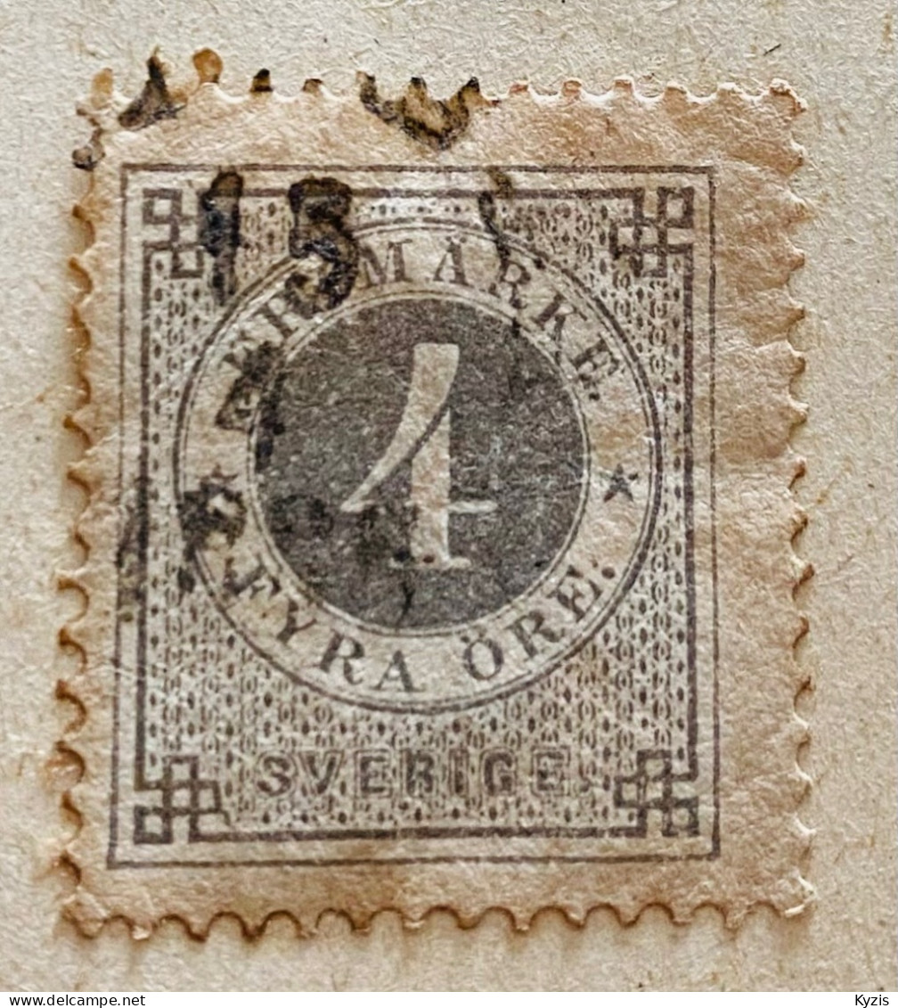 Suède 1872 - 4 ÖRE - PERFORATIONS 13 - Used Stamps